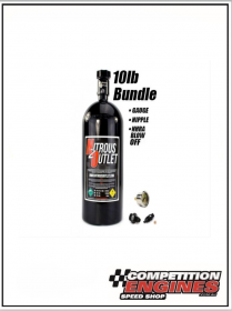 Nitrous Outlet Nitrous Oxide Bottles 00-30140-6  10lb Bottle Bundle Special(Includes Bottle, Gauge,6ANBottle Nut, NHRA Fitting)