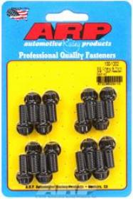 ARP 100-1202  EXTRACTOR Bolts, 12-Point, 3/8 in. Wrench, Custom 450, Black Oxide, Chevy, Ford, Set of 16