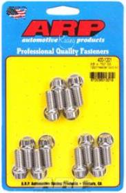 ARP 400-1201 EXTRACTOR  Bolts, 12-Point, 3/8 in. Wrench, Stainless Steel, Polished, 3/8 in.-16, 0.750 in. U.H.L., Set of 12