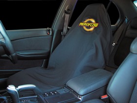 <strong>Throw Seat Cover </strong><br />With Yellow Aeroflow Logo
