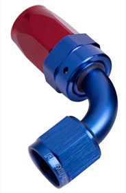 <strong>100 Series Swivel Taper 90° Hose End -4AN </strong><br />Blue/Red Finish. Suit 100 & 450 Series Hose
