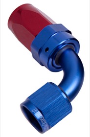 <strong>100 Series Swivel Taper 90° Hose End -6AN </strong><br />Blue/Red Finish. Suit 100 & 450 Series Hose, 25 pack
