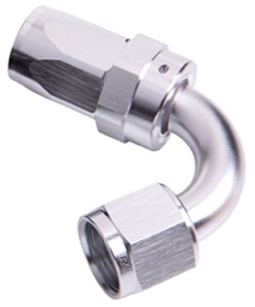 <strong>100 Series Swivel Taper 120° Hose End -6AN </strong><br />Silver Finish. Suit 100 & 450 Series Hose
