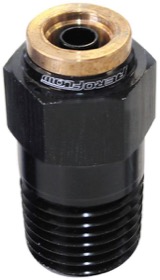 <strong>Straight 1/8" NPT to 1/4" Nylon Quick Release Fitting</strong><br /> Black Finish.
