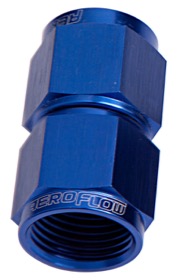 <strong>Straight Female Swivel Coupler -3AN</strong> <br />Blue Finish
