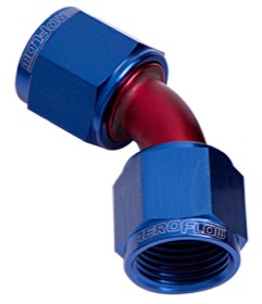 <strong>45° Female Swivel Coupler -20AN</strong><br /> Blue Finish
