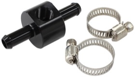 <strong>Inline 5/16" Barb Adapter with 1/8" Port </strong><br /> Black Finish
