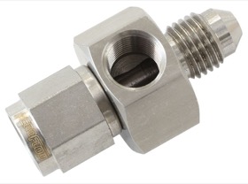 <strong>Straight -4AN Female to Male with 1/8" NPT Port </strong><br /> Stainless Steel
