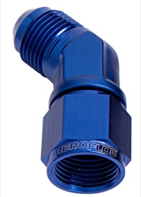 <strong>45° Female/Male Flare Swivel -3AN</strong> <br /> Blue Finish
