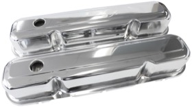 <strong>Chrome Steel Valve Covers</strong><br />Suit SB Chrysler 318-340-360 Without Aeroflow Logo
