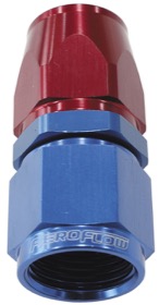 <strong>200 / 570 Series PTFE Straight Hose End -3AN </strong><br /> Blue/Red Finish. Suit 200 Series Hose
