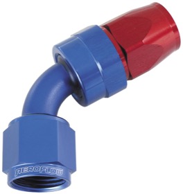 <strong>200 Series PTFE 60° Hose End -3AN</strong> <br /> Blue/Red Finish. Suit 200 Series Hose
