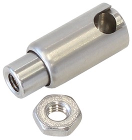 <strong>Quick Release Ball Joint</strong><br />10-32 UNF Female Thread with 10-32 UNF Stud, Stainless Steel
