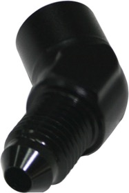 <strong>45° Female NPT to Male AN Adapter 1/8" to -3AN </strong><br /> Black Finish
