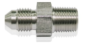 <strong>Stainless Steel NPT Male to AN Fitting</strong> <br /> 1/8" NPT to Male -3AN
