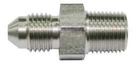 <strong>Stainless Steel NPT Male to AN Fitting</strong> <br /> 1/4" NPT to Male -3AN
