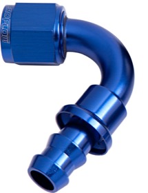 <strong>400 Series Push Lock 120° Hose End -12AN </strong><br />Blue Finish. Suits 400 Series Hose
