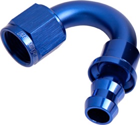 <strong>400 Series Push Lock 150° Hose End -10AN </strong><br />Blue Finish. Suits 400 Series Hose
