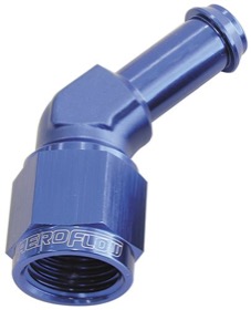 <strong>45° Hose Barb 5/16" to -6AN</strong> <br /> Blue Finish
