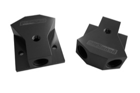 <strong>Billet Y-Block with 1/8" NPT Port - 8AN Inlet/Outlet</strong><br /> Black Finish
