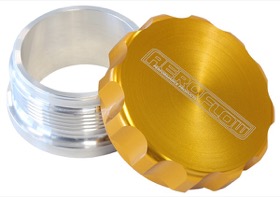 <strong>2" Billet Aluminium Weld-On Filler with Gold Cap</strong><br />
