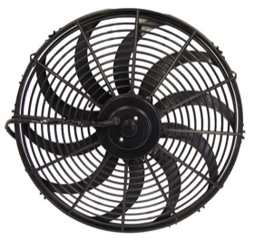 <strong>12" Electric Thermo Fan</strong><br /> Curved Blades
