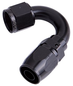 <strong>500 Series Cutter Swivel 150° Hose End -4AN </strong><br />Black Finish. Suits 100 & 450 Series Hose
