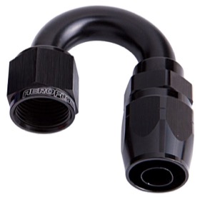 <strong>500 Series Cutter Swivel 180° Hose End -6AN </strong><br />Black Finish. Suits 100 & 450 Series Hose
