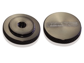 <strong>Black Billet Air Cleaner Nut</strong><br />Low profile perfect for tight clearance applications, 5/16" UNC
