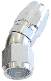 <strong>550 Series Cutter One-Piece Full Flow Swivel 30° Hose End -4AN</strong> <br />Silver Finish. Suits 100 & 450 Series Hose
