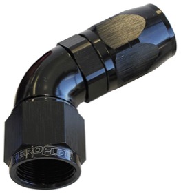 <strong>550 Series Cutter Style One Piece Swivel 60° Stepped Hose End -10AN to -8 Hose</strong> <br /> Black Finish. Suits 100 & 450 Series Hose

