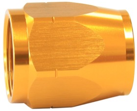 <strong>Alloy Cutter Style Hose End Socket -4AN</strong> <br />Gold Finish. Suit 500 & 550 Series Fittings Only
