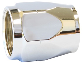 <strong>Alloy Cutter Style Hose End Socket -12AN</strong> <br /> Chrome Finish. Suit 500 & 550 Series Fittings

