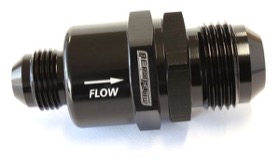 <strong>One Way Stepped Check Valve</strong><br />-12AN to -8AN, Black Finish
