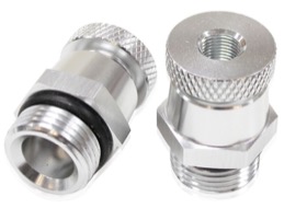 <strong>Universal Drain Valve -10 ORB</strong><br />Silver Finish With 1/8" NPT Female Thread For Remote Draining
