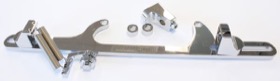<strong>Billet Throttle Cable Bracket 4500 Dominator Style </strong><br />Chrome Finish

