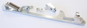 <strong>Billet Throttle Cable Bracket 4500 Dominator Style </strong><br />Silver Finish
