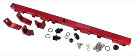 <strong>Billet EFI Fuel Rails (Red)</strong><br /> Suit Ford BA-BF 4.0L DOHC 6 Cyl.
