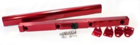 <strong>Billet EFI Fuel Rails (Red)</strong><br /> Suit Chevy/Holden LS1
