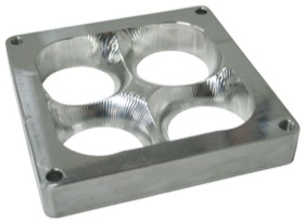 <strong>1" Tapered High Velocity Carburettor Spacer </strong><br />Raw Finish. Suit 4500 Style Flange
