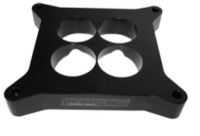 <strong>1" Tapered High Velocity Carburettor Spacer </strong><br />Black Finish. Suit 4500 Style Flange

