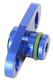 <strong>Fuel Rail Adapter (Blue) </strong><br /> Suit Mitsubishi 16mm Seal & 37-40mm Centres
