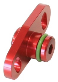 <strong>Fuel Rail Adapter (Red)</strong><br /> Suit Mitsubishi 16mm Seal & 37-40mm Centres
