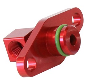 <strong>Fuel Rail Adapter (Red)</strong><br /> Suit Subaru Sti EJ25 2008-on
