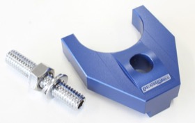 <strong>Billet Distributor Hold Down Clamp - Blue </strong><br />Suit Ford 302-351C
