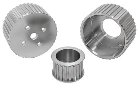 <strong>Gilmer Drive Kit (Belt not included) - Silver Finish</strong> <br />Suit Holden 253-308 V8 with Large Bearing Water Pump
