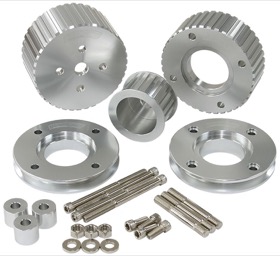 <strong>Gilmer Drive Kit (Belt not included) - Silver Finish</strong> <br />Suit Holden Commodore VN-VS with 5.0L EFI V8
