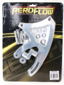 <strong>Billet Aluminium Power Steering Bracket </strong><br />Suit 302-351C, Mid mount passenger side with Saginaw pump, Polished finish
