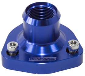 <strong>Billet Thermostat Housing - Blue</strong><br /> Suits all Nissan/Holden RB Engines

