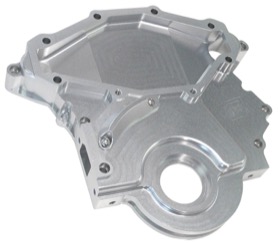 <strong>Billet Timing Cover </strong><br /> Silver Finish. Suit Holden 253-304-308
